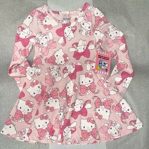 Hello Kitty Pink and White Bow Dress